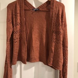 Freshman Orange open cardigan